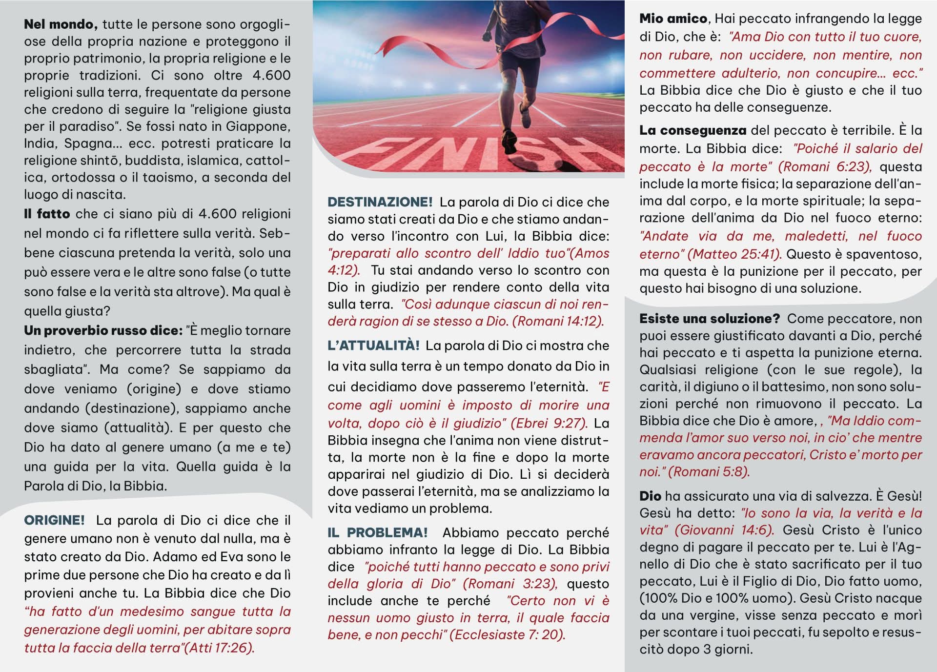 La Strada Giusta - Origine, destinazione, il problema del peccato e la soluzione in Ges&ugrave; Cristo